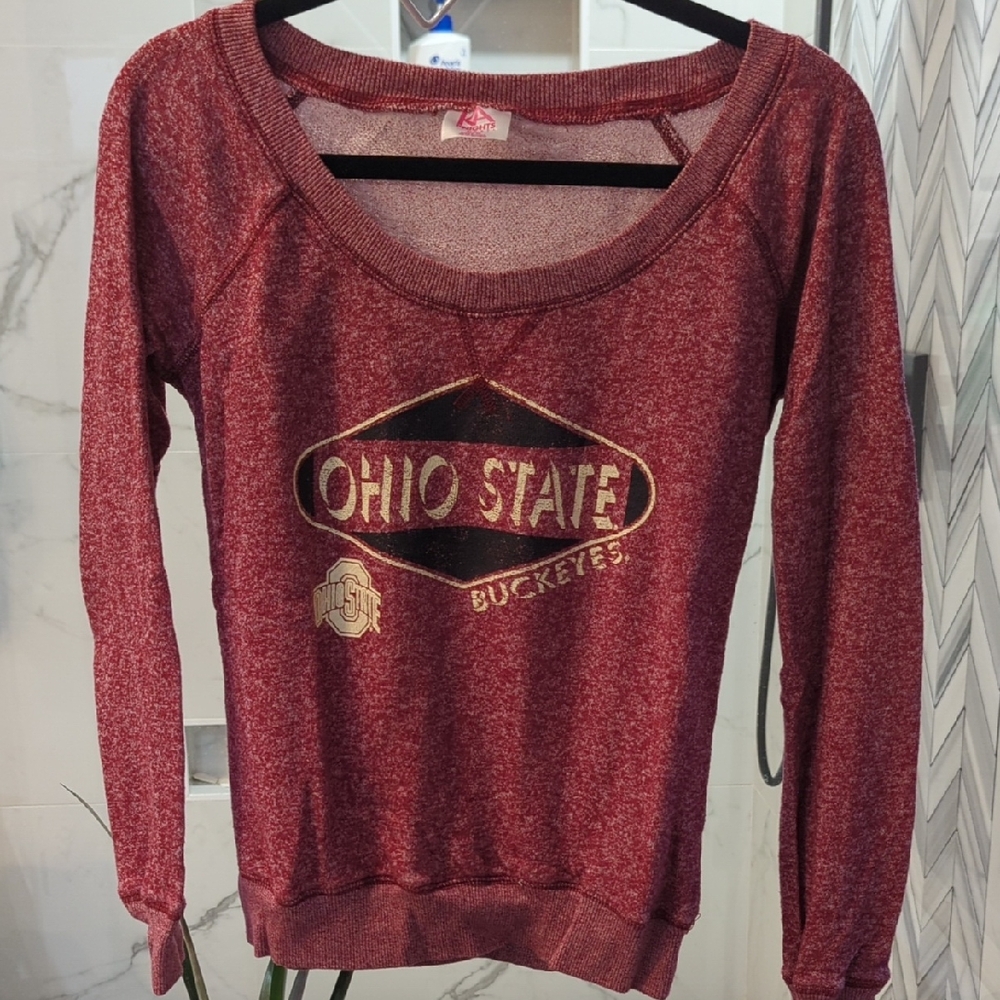 Ohio State Buckeyes Red Lightweight Sweatshirt